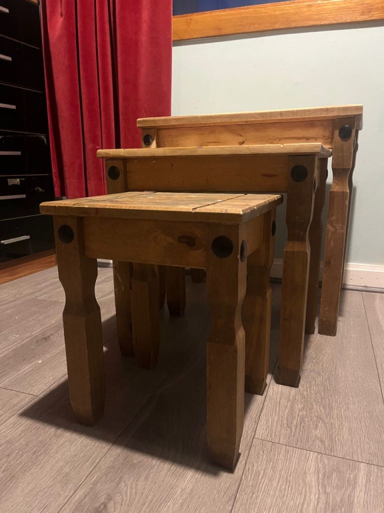 FREE | Nest of 3 Side Tables - Ideal for Playroom / Kids' Crafts