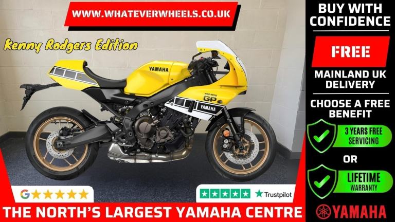 3 Years Free Servicing or Lifetime Warranty Yamaha XSR900 GP Retro Sports Bike