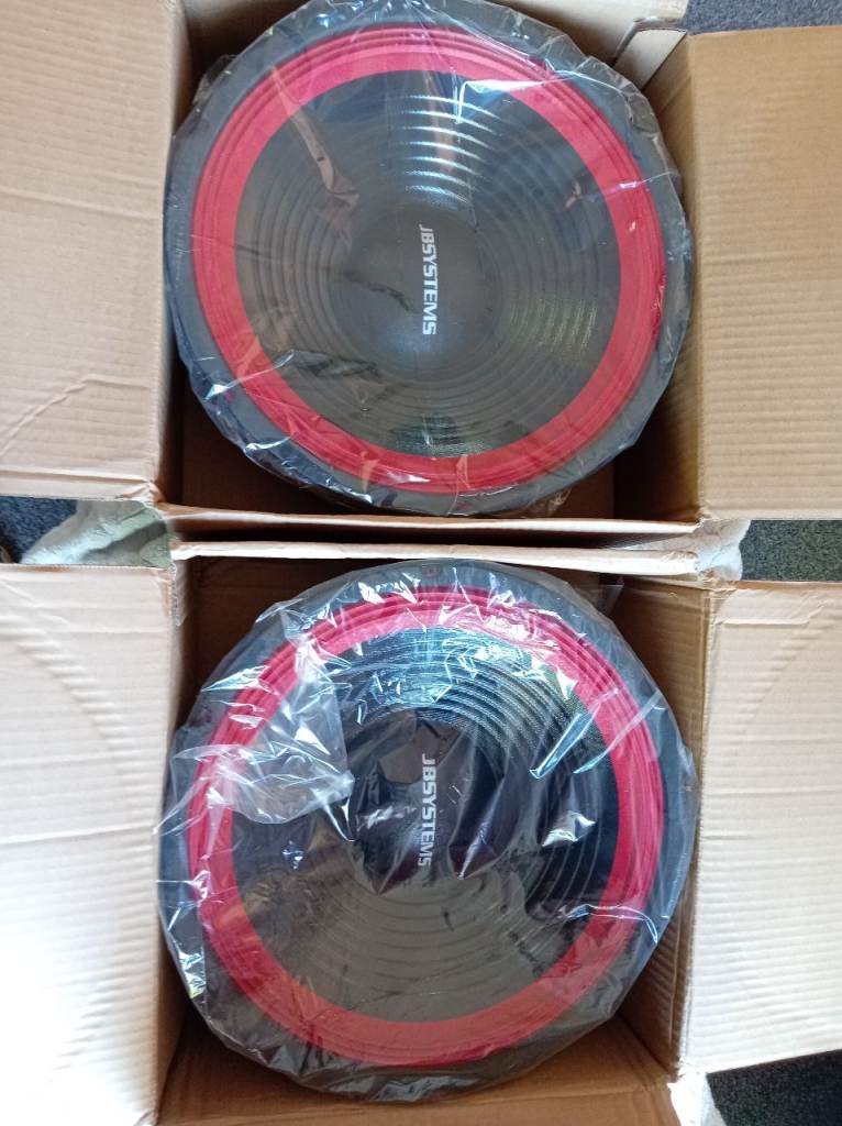  200w 8ohm Pair of JBSYSTEMS Speakers - New in Box