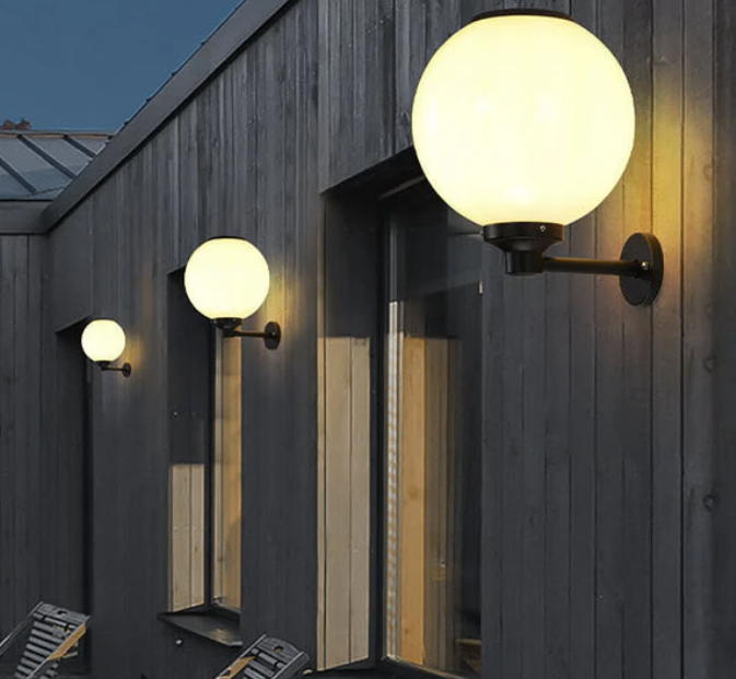 Outdoor waterproof solar wall lights - 3 available - brand new in box