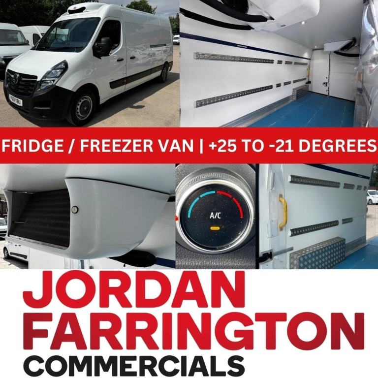2021 71 reg VAUXHALL MOVANO L3 H2 TEMPERATURE CONTROLLED FRIDGE / FREEZER VAN