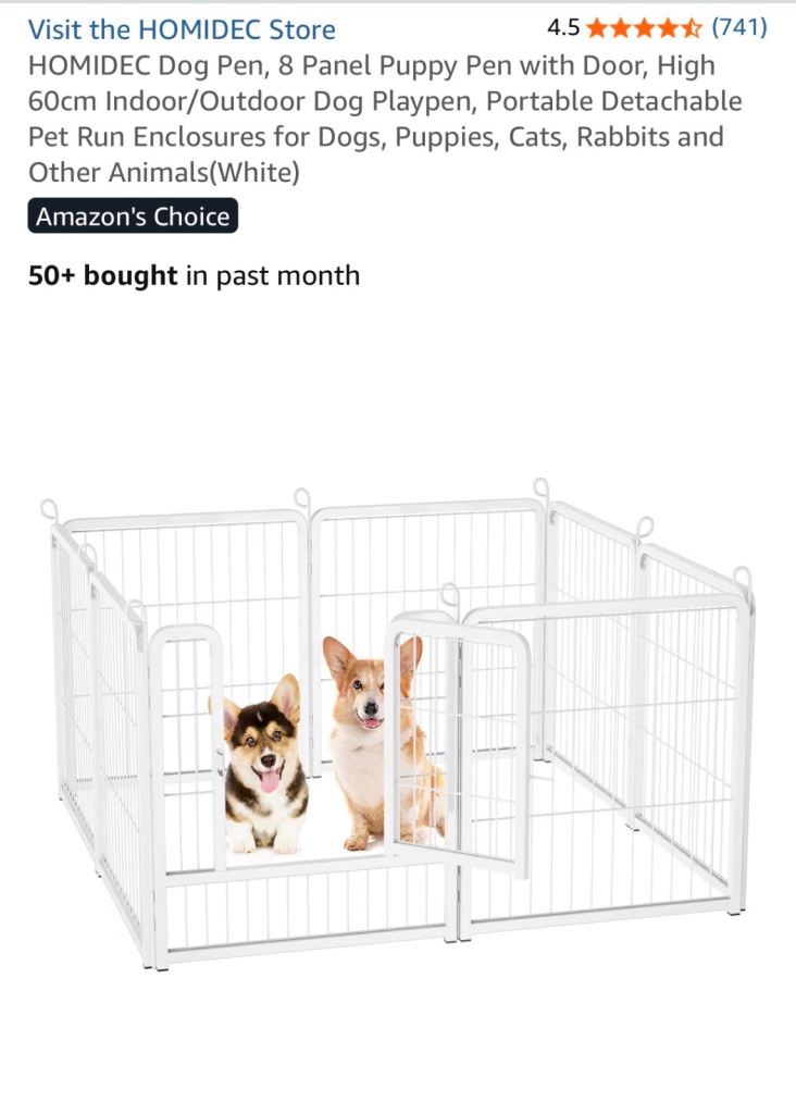 Puppy or Dog Pen - Indoor/Outdoor - New/Unused