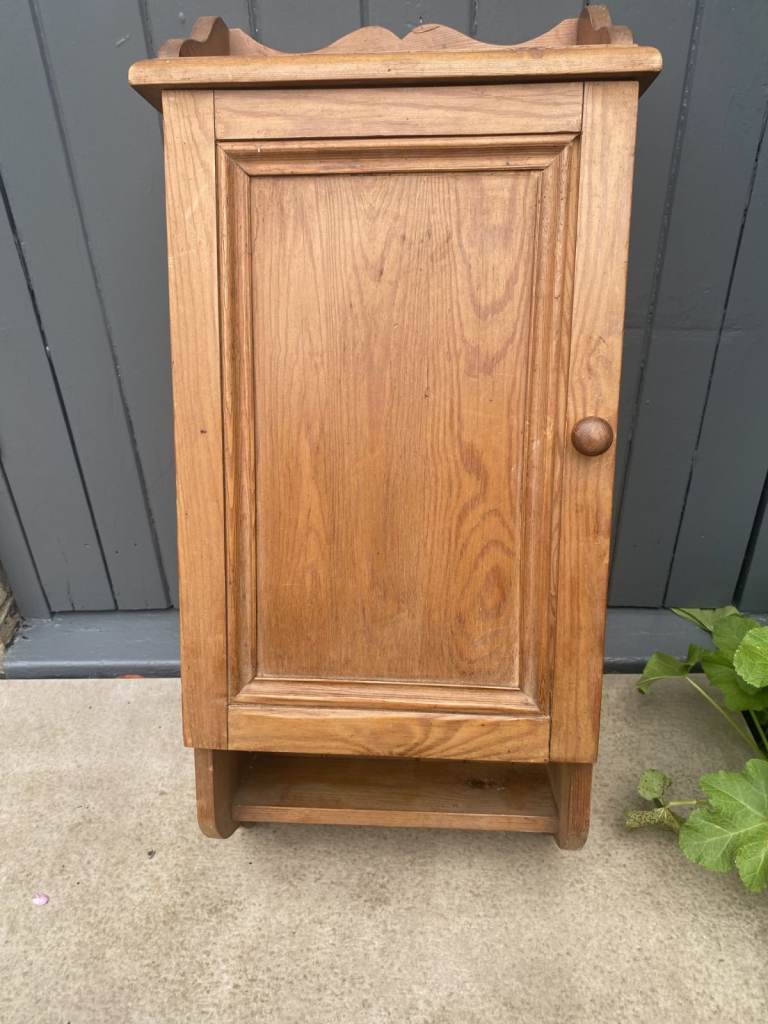 Small Old Pine Country Style Cupboard