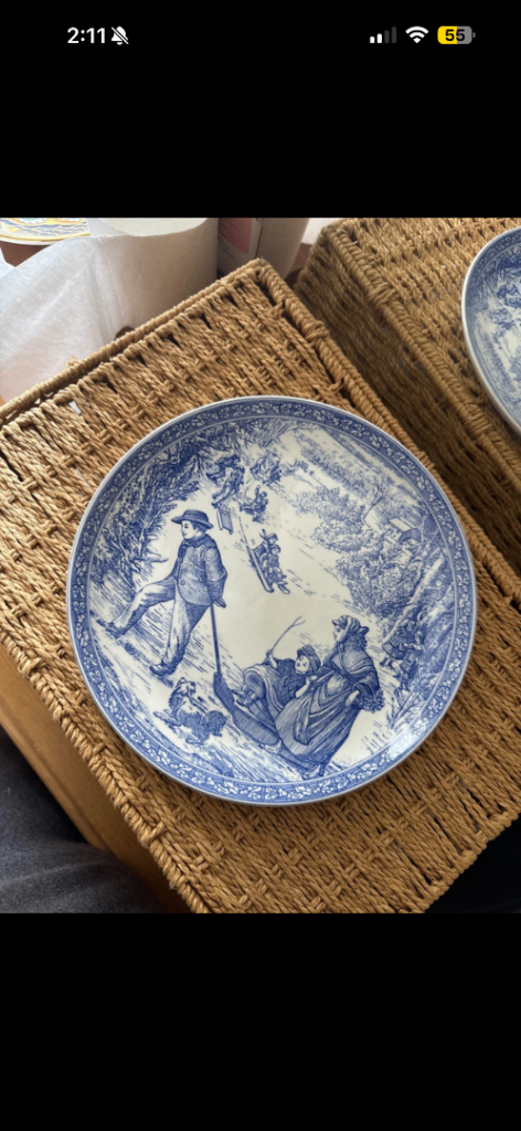 Spode Blue Room Christmas Plate - Number 3