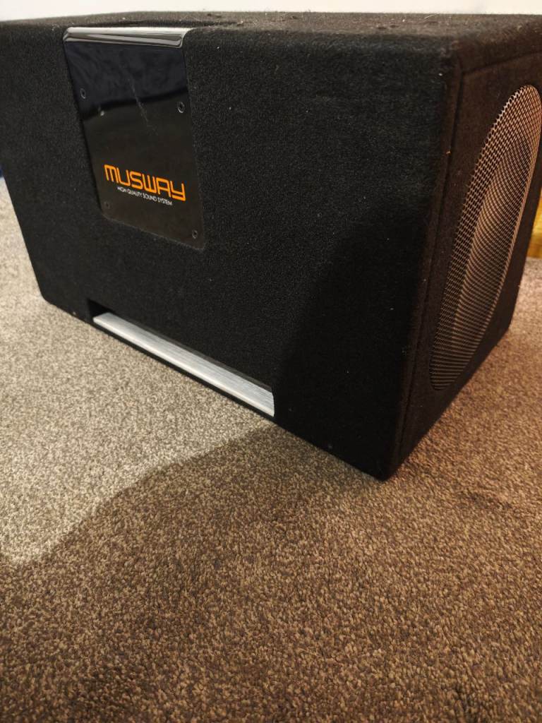 MUSWAY Car Subwoofer Speaker Box – Good Condition