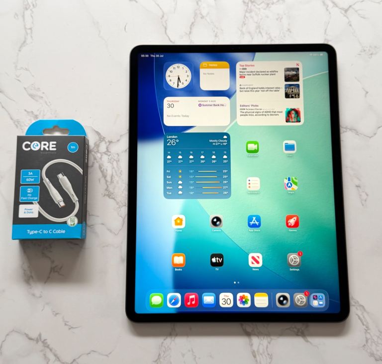 Apple iPad Pro 12.9” 4th Gen 128GB – Grey, Good Condition with USB-C Cable