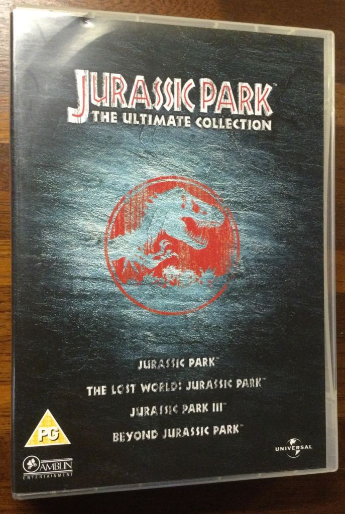 JURASSIC PARK: THE ULTIMATE COLLECTION. 4 DVD BOX SET ~ 3 original Jurassic Park films. VG Condition