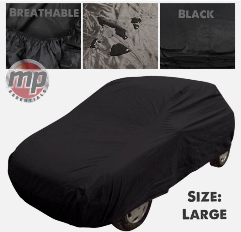 Black Indoor & Outdoor Breathable Full Car Cover to fit Toyota Celica & Supra