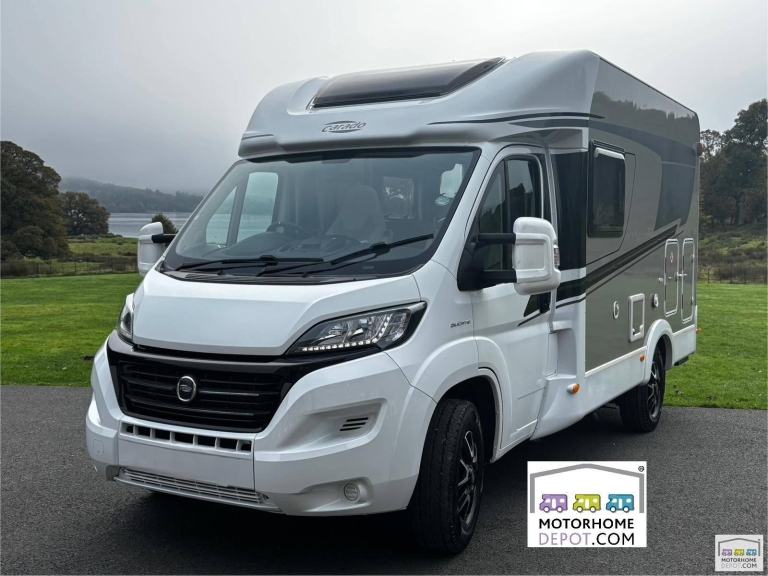 Carado T132, 2019, German built, fixed bed, 4 belt, low profile, large garage
