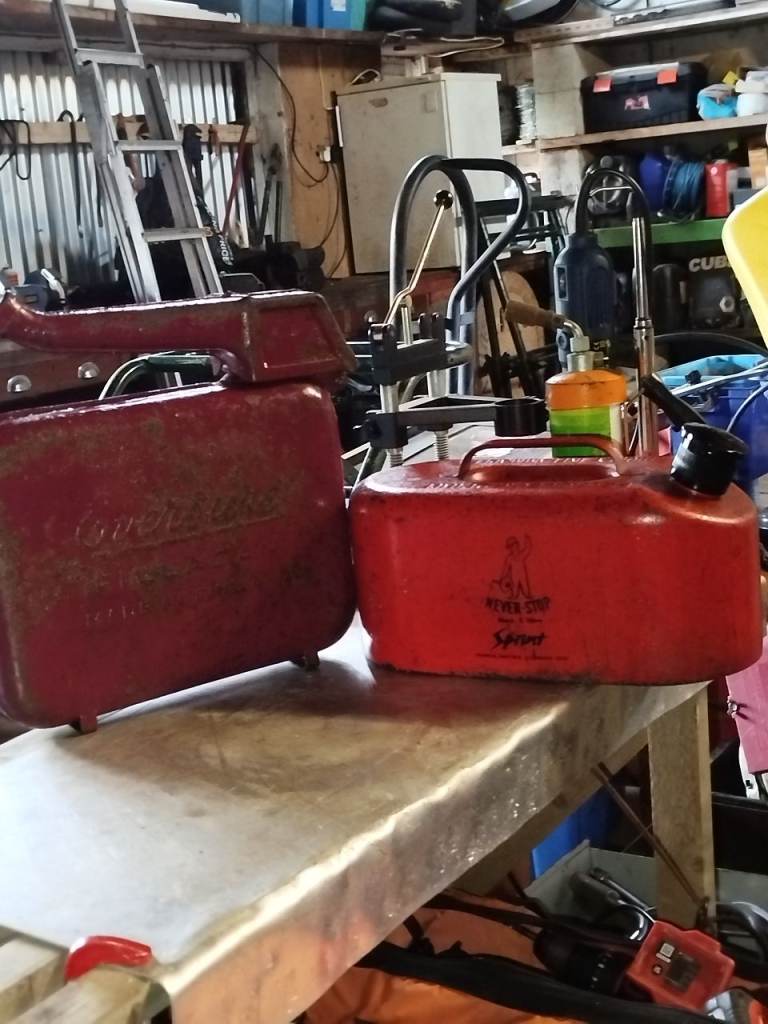 Vintage EVERSURE & SPRINT Petrol Cans