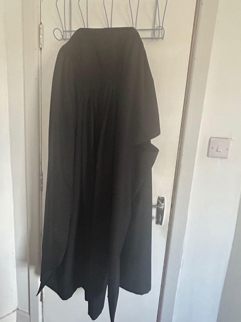 Black Academic Gown – Perfect Condition MA level