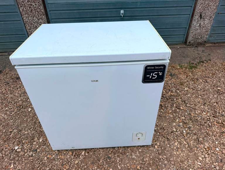 Logik Chest Freezer – White, Good Working Order Delivery Available 