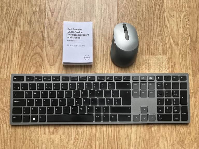 Dell Premier Multi-Device Wireless Keyboard and Mouse Set KM7321W, Good condition, RRP £87