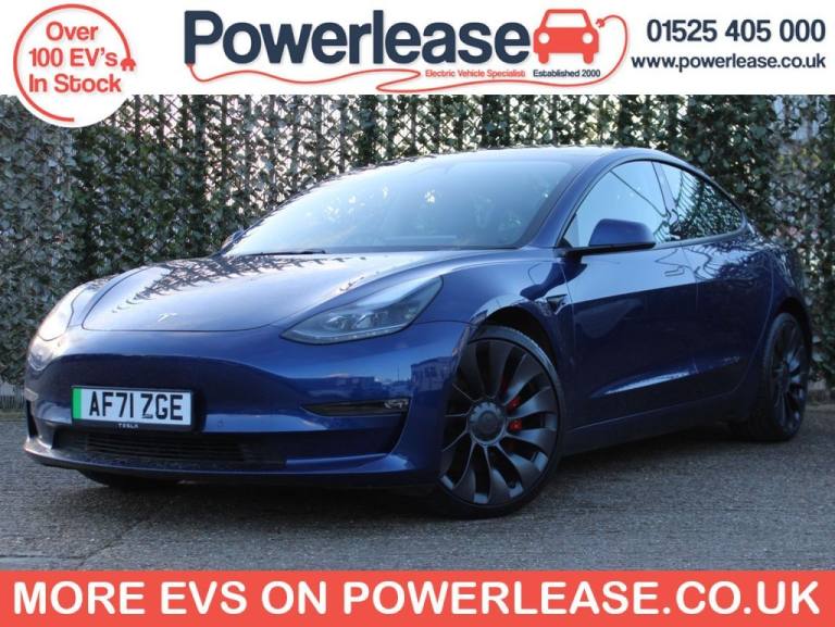 2021 Tesla Model 3 (Dual Motor) Performance Saloon 4dr Electric Auto 4WDE (Performance Upgrade Sa...