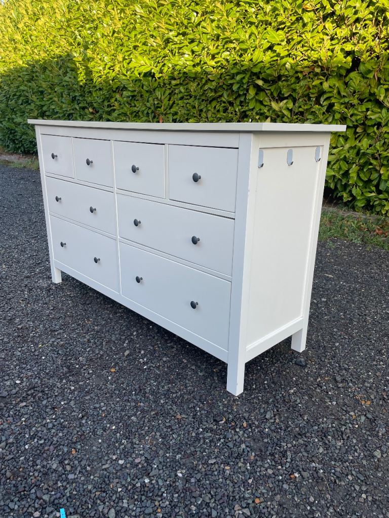 FREE DELIVERY 🥰🚚🥰 IKEA WHITE HEMNES CHEST OF 8 DRAWERS GOOD CONDITION 