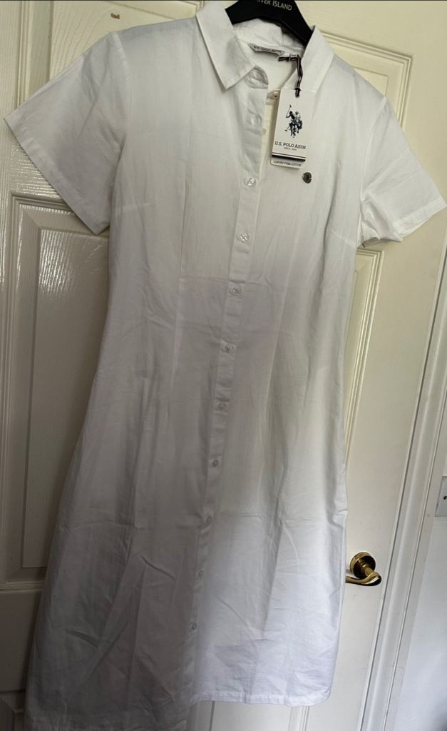 U.S. Polo Assn. White Shirt Dress – Brand New with Tags