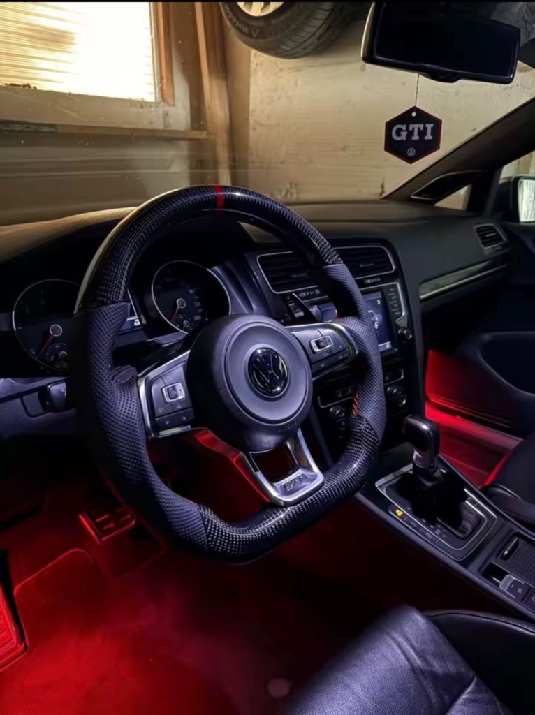 Volswagon Golf R / GTI Custom Carbon Fibre Steering Wheel