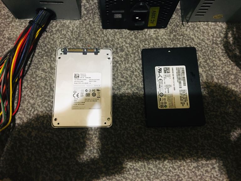3 pc power supply/ 2 128 SSD hard drive 