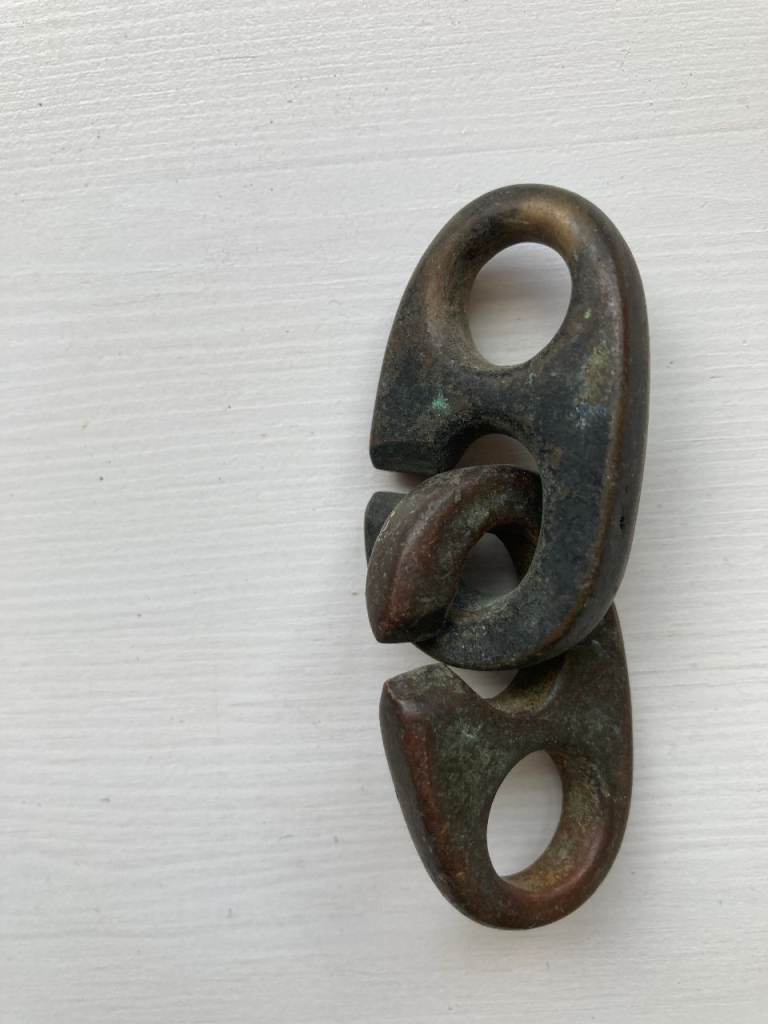 Vintage Brass Marine Inglefield Clip  pair-Overall Length 7cm approx