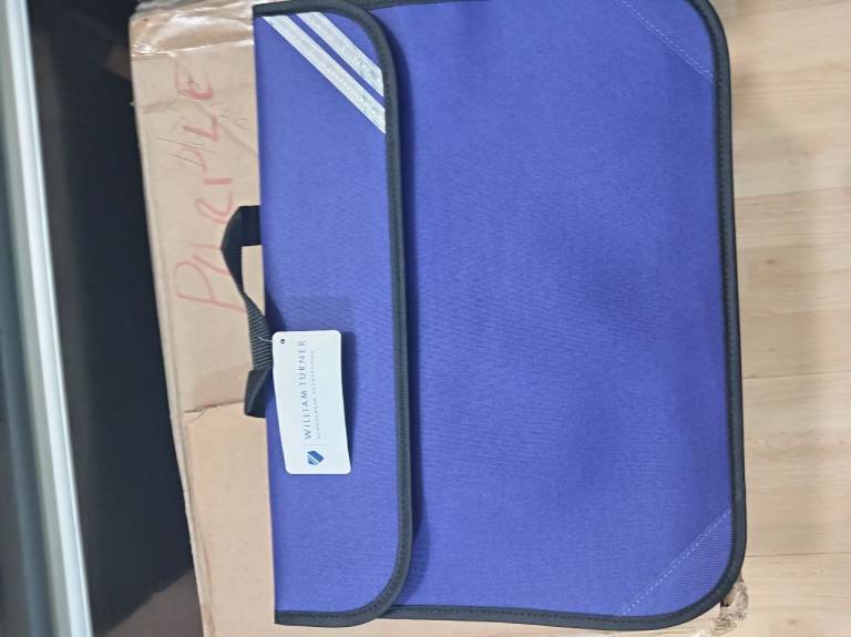 New William Turner Purple School Book Bag