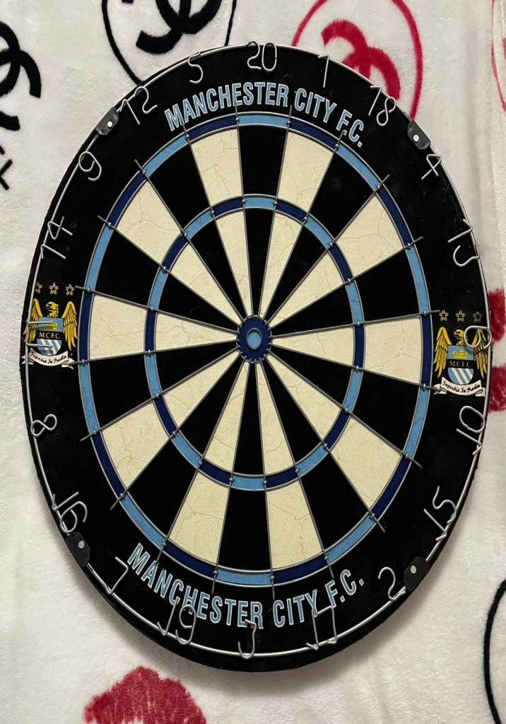 Manchester city dartboard 