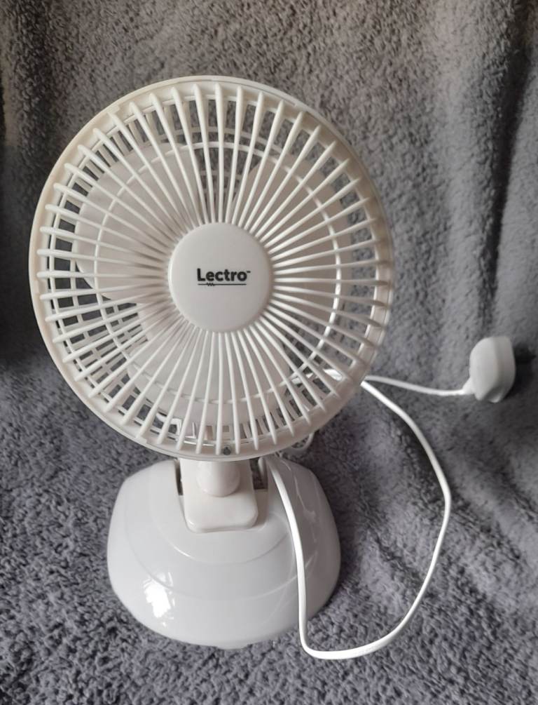 electric table top or clip on fan
