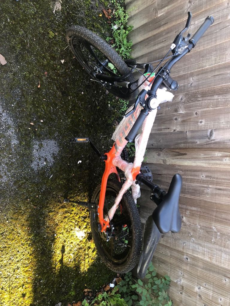 Orange Mountain Bike – 7 Speed, Disc Brakes