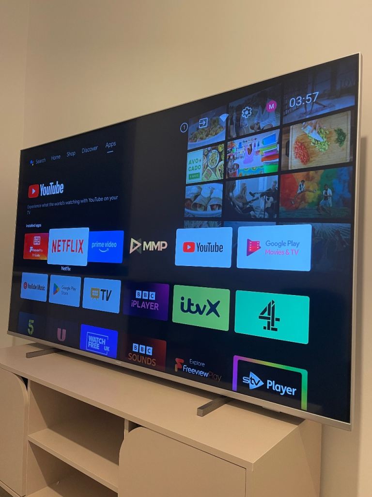 (Sold) 65 Inch ANDROID Philips Ambilight 4K HDR Smart LED TV IN EXCELLENT CONDITION