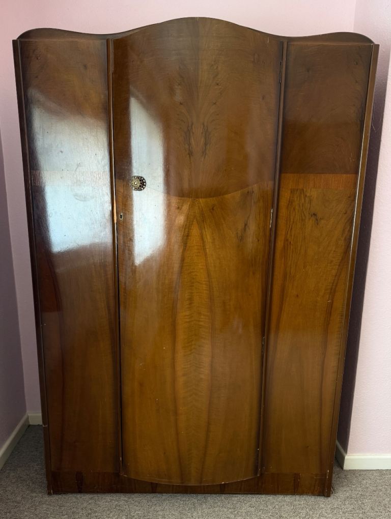 1950s Vintage Large Wardrobe 