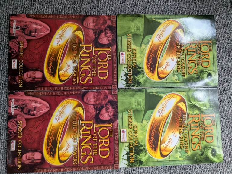 Lotr sticker albums 