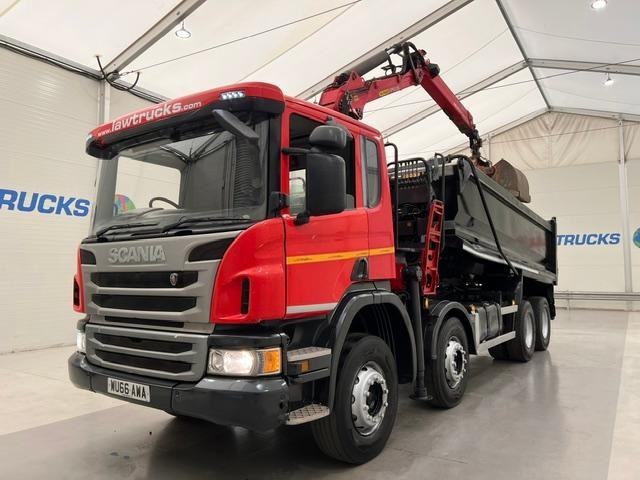 Scania P370 8x4 Rest Cab Steel Tipper Grab