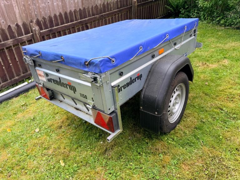 Brenderup 1150S Steel Trailer 600kg Gross Weight with Cover - Like New
