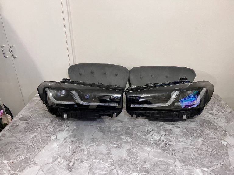Bmw 5 Series G30 lci shadow edition headlights