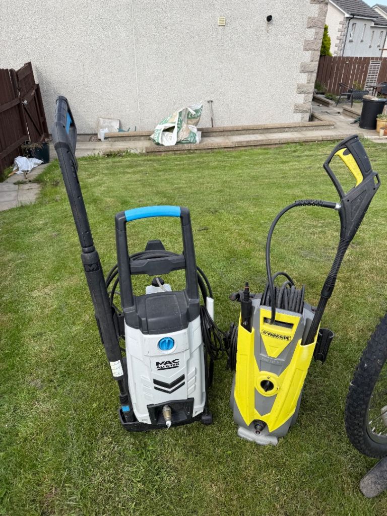 Two Pressure Washers – MAC and Parkside, Good Condition