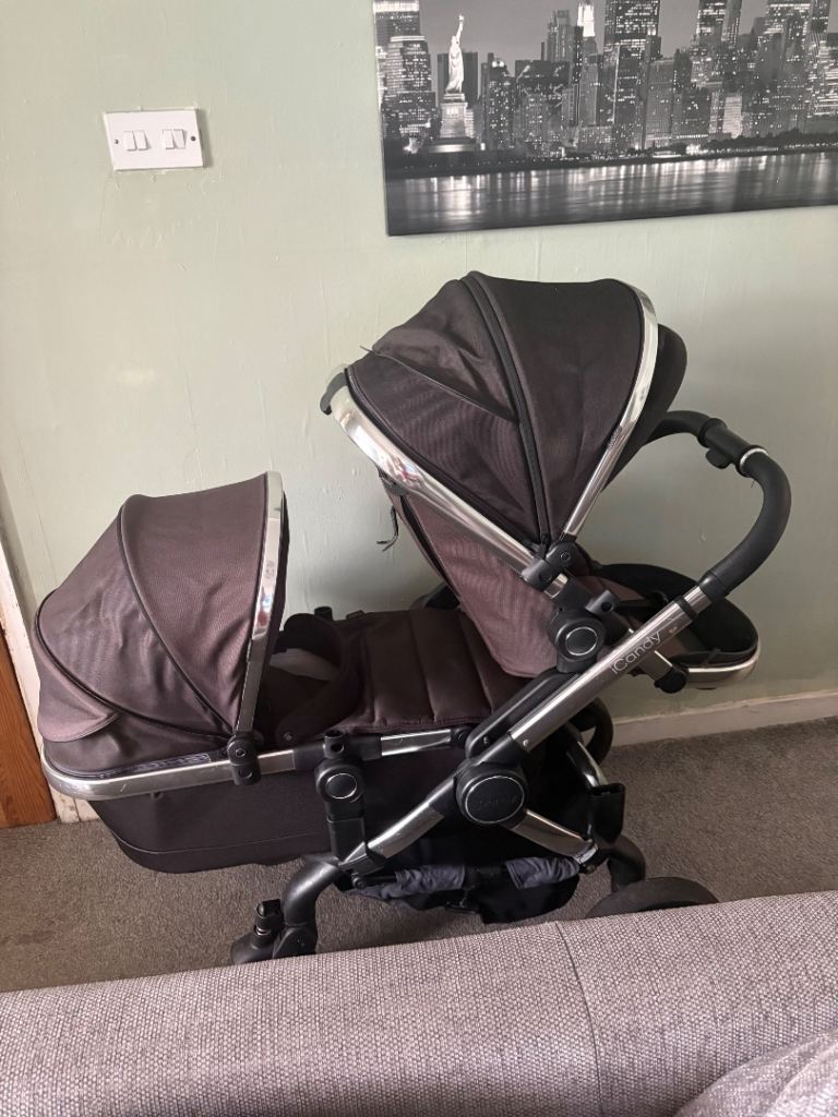 iCandy Peach 7 Double Pushchair - Phantom / Truffle