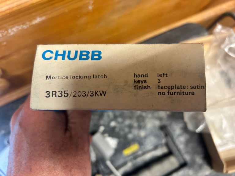 Chubb 3R35 - 5 Detainer Deadlocking Latch LH - Mortice Locking Latch SC
