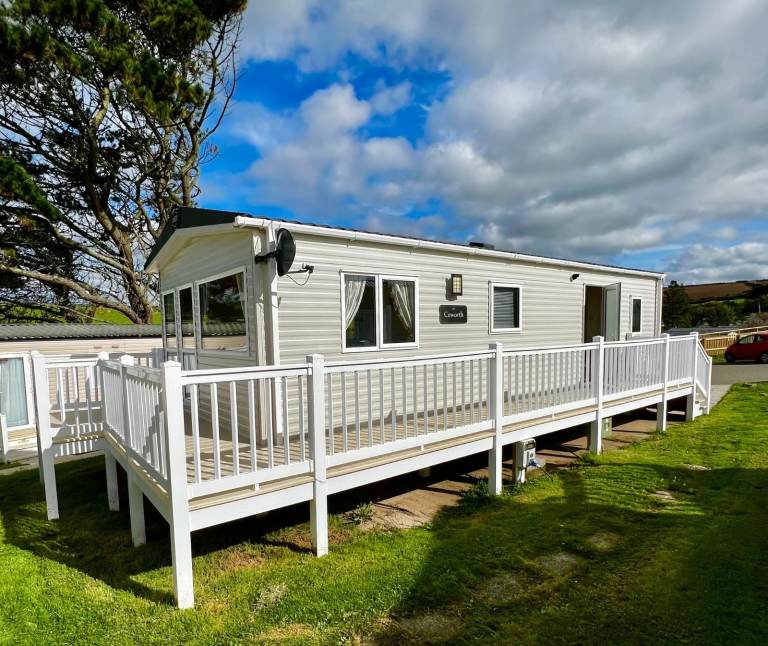 ABI Static caravan sited on Newquay Bay Resort, Cornwall