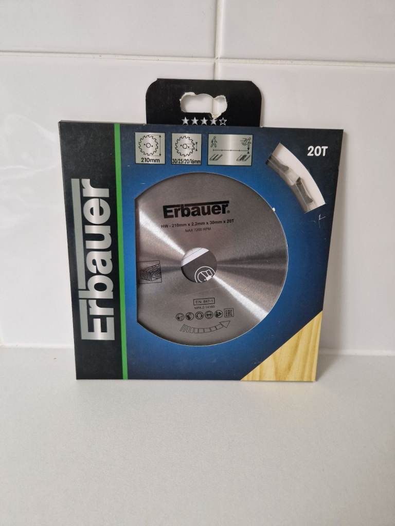 Erbauer 210MM 20T Circular Saw Blade 