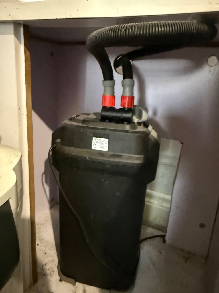 External and filters including fluval 407, heaters, bubble filter etc. 