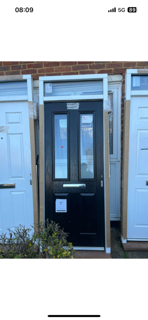 Brand new composite front doors