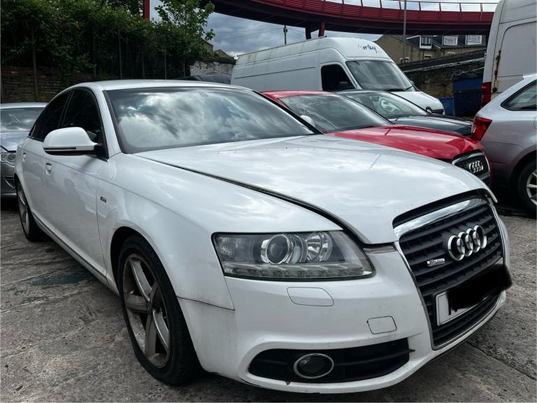 AUDI A6 C6 S LINE IN WHITE LY9C FOR BREAKING 07-11
