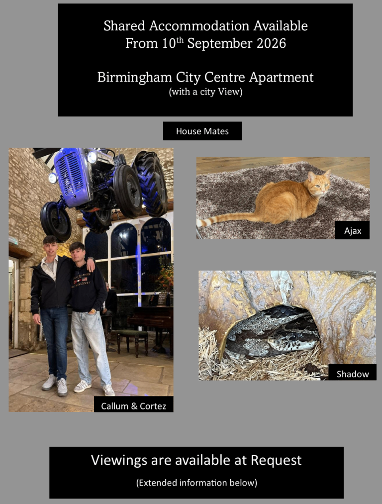 Birmingham City Centre- Private-1 Bed 1 Bath