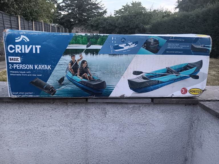 Crivit 2-Person Inflatable Kayak - Brand New in Box