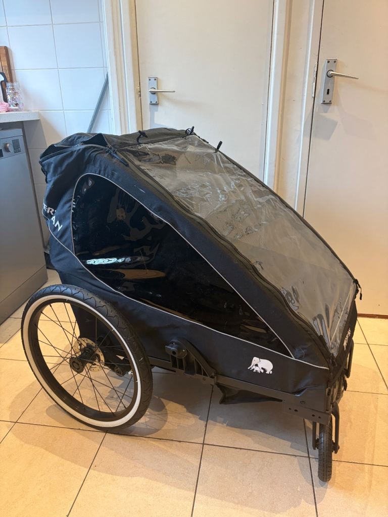Deryan Bike Trailer & Stroller - Never Used, Perfect Condition, Accessories Included