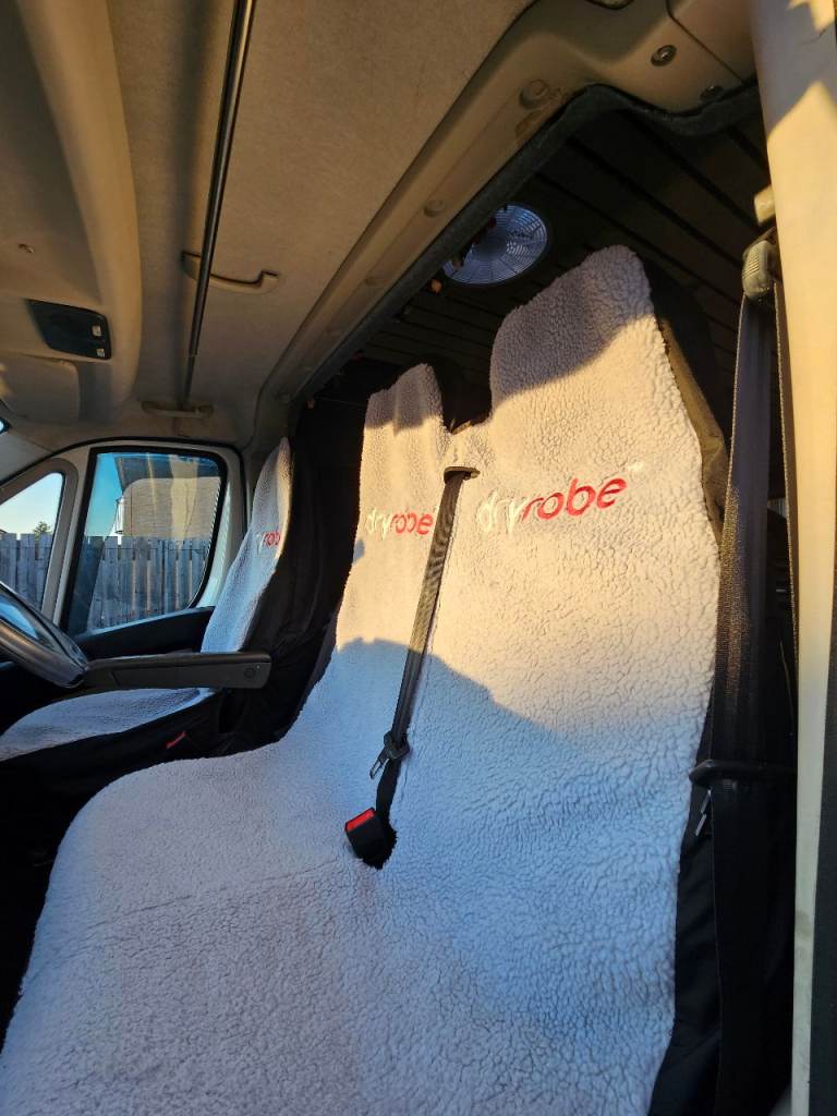 Double van seat with matching dryrobe seat covers