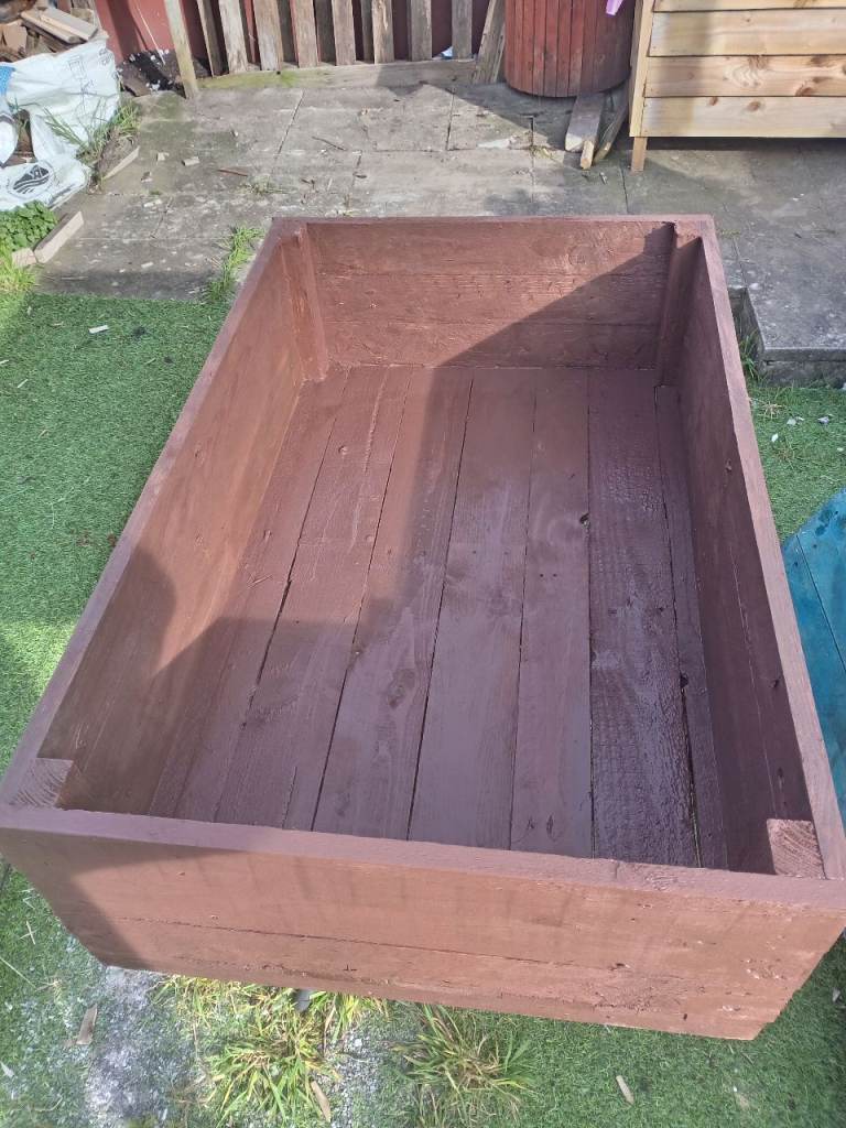 wooden planter