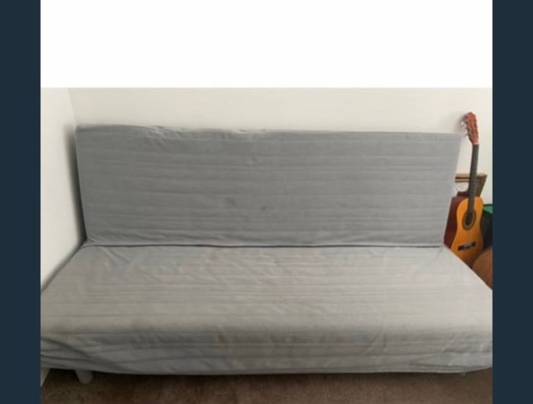 IKEA grey sofa bed, very sturdy with removable cover and underneath storage