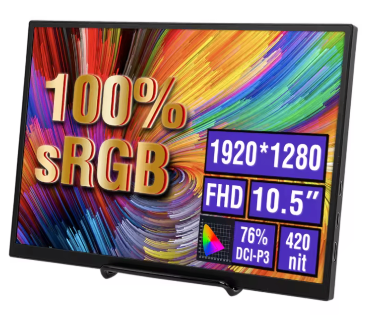 Anmite 10.5-Inch Portable Monitor 1920×1280 IPS HDMI USB Type C NEW SEALED BOX