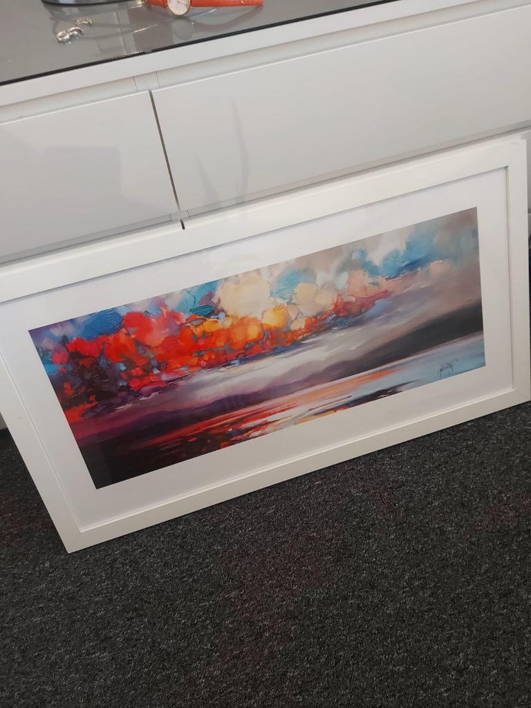 Framed Abstract Landscape Print