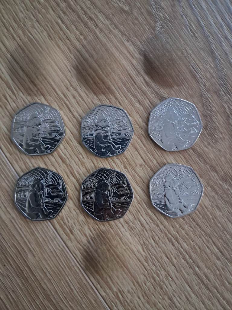 image for Paddington Bear 50p Collectors Coins 